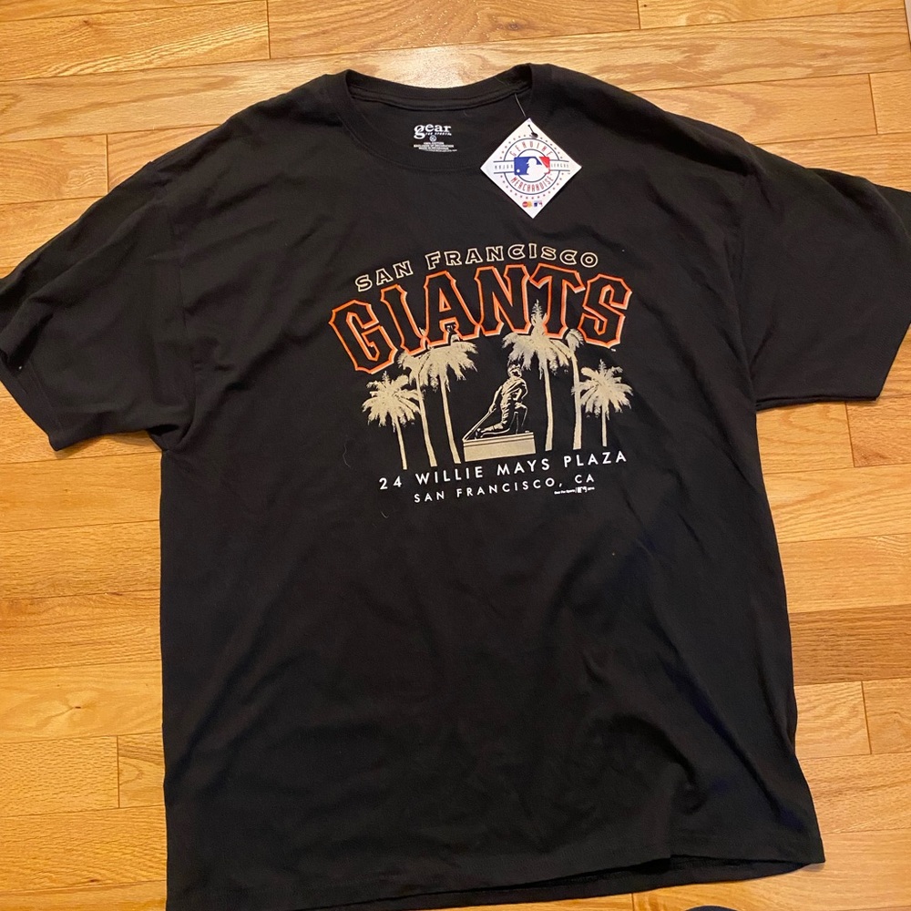 Willie Mays Genuine Merchandise Black T-Shirt